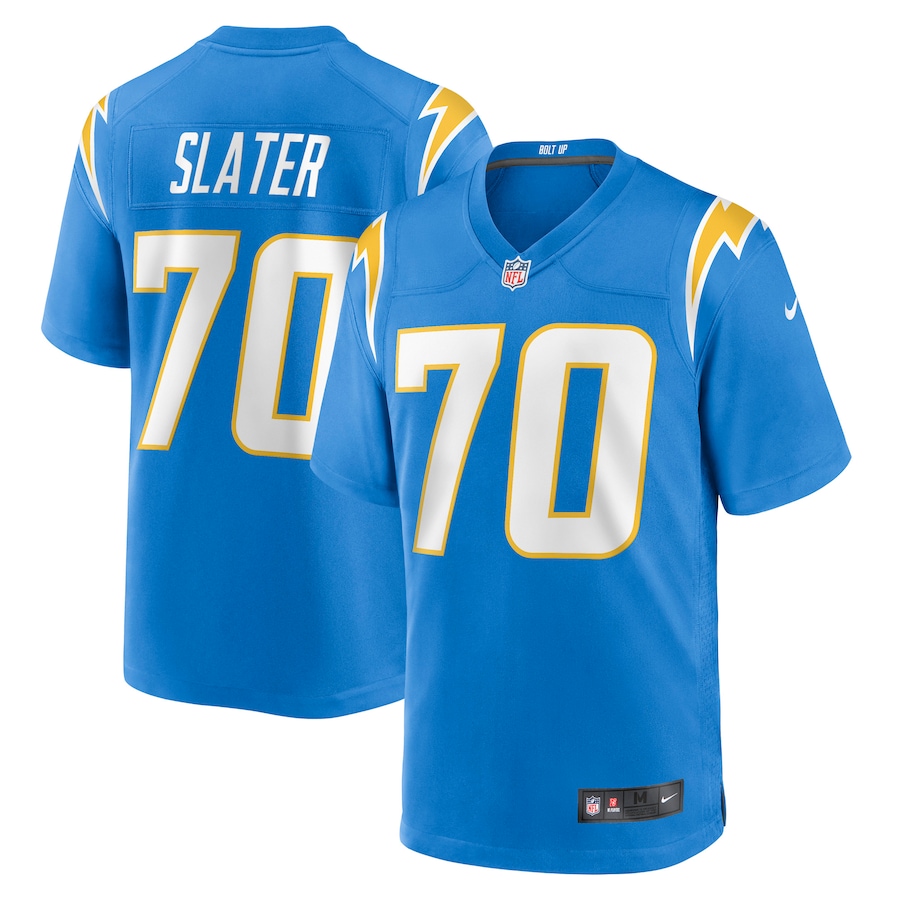 Mens Los Angeles Chargers #70 Rashawn Slater Nike Powder Blue 2021 NFL Draft First Round Pick Game Jersey
